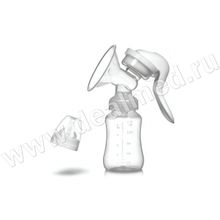 Молокоотсос ручной NDСG ND105 + Клипса-держатель для соски-пустышки NDCG 0+, оранжевый, Китай