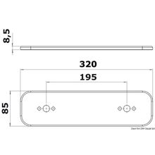 Osculati Plate for modular system, 40.176.40