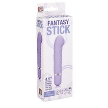 Dream Toys Фиолетовый мини-вибратор с увеличенной головкой и рёбрами NEON FANTASY STICK PURPLE - 11 см. (фиолетовый)