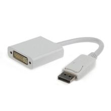 Адаптер DisplayPort M - DVI 19F, 0.1 м, белый,  Gembird (A-DPM-DVIF-002-W)