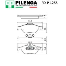 Колодки Тормозные Дисковые |Перед, Прав, Лев | Fiesta, Fusion, Mazda 2 PILENGA арт. FDP1255