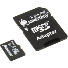 Карта памяти  SmartBuy   SB128GBSDCL10-01   microSDXC 128Gb  Class10  +  microSD--SD Adapter