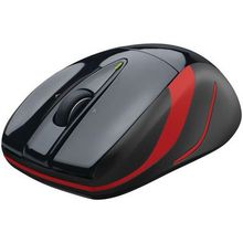 Мышь 910-002584 Logitech Mouse M525 black-red Wireless USB