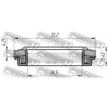Сальник Привода Buick Enclave (4wd) 2007- [Eu] 35*55*4*15.5 Мм Febest арт. 95RFW35550416X