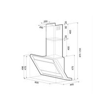 Kronasteel Вытяжка Kronasteel AMANDA 600 dark glass 5P