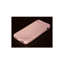 Силиконовая накладка для iPhone 5, розовая 00020254