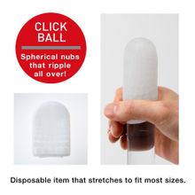 Tenga Карманный мастурбатор CLICK BALL (прозрачный)