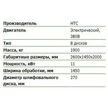 Мозаично-шлифовальная машина по бетону HTC 1500 ixT