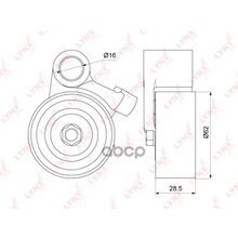 Ролик Натяжной Ремня Грм LYNXauto арт. PB1324