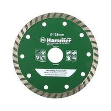 диск алмазный Hammer 206-112, DB TB 125*22мм, турбо