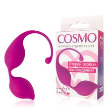 Ярко-розовые фигурные вагинальные шарики Cosmo ярко-розовый