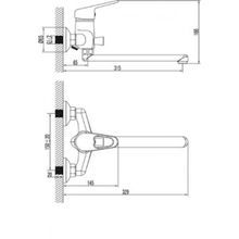 Смеситель Lemark Luna LM4110C для ванны