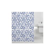 Штора для ванной комнаты Retro Squares (blue) Milardo 612P180M11