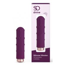 So divine Фиолетовая вибропуля Love Sexy Silky Touch Vibrator - 9,4 см. (фиолетовый)