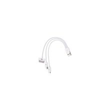 кабель Throw USB 3 в 1 (miniUSB, Samsung Tab, MicroUSB)