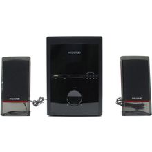 Колонки Microlab M-700U   чёрный   (2x14W +Subwoofer  18W,  SD,  дерево,ПДУ, FM)