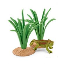 Schleich Хамелеон в камышах