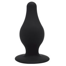 Черная средняя анальная пробка Adrien Lastic SileXD 9,3см