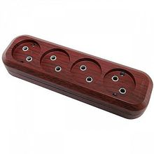 Колодка розеточная   ЭКО 4-местный, бук, SQ1806-0064 |  код. SQ1806-0064 |  TDM