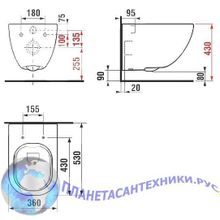 Унитаз подвесной Jika Mio 8207140000001 безободковый