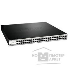 D-Link DGS-1210-52P C1A Настраиваемый коммутатор Web Smart с 48 портами 10 100 1000Base-T 24 порта с поддержкой PoE и 4 портами 1000Base-X SFP