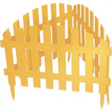 Забор декоративный "Винтаж", 28 х 300 см, желтый   PALISAD