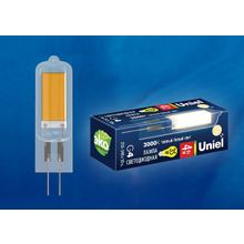 Uniel Лампа светодиодная Uniel LED-JC G4 4Вт 3000K LED-JC-220 4W 3000K G4 CL GLZ08TR картон ID - 424605