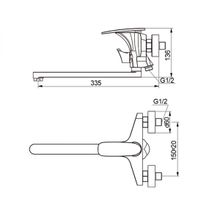 Raiber Смеситель для ванны Dunis R1203