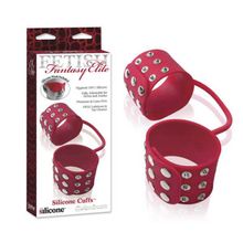 Силиконовые наручники SILICONE CUFFS RED Красный