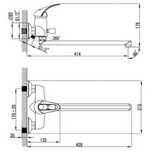 Смеситель Iddis Carlow CARSBL2i10