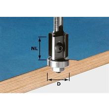 Фреза для обработки кромок со сменными ножами HW с хвостовиком 8 мм Festool HW S8 D19 20WM Z2