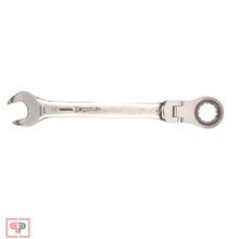 Matrix Ключ комбинированный трещоточный, 27 мм, CrV, шарнирный, зеркальный хром Matrix