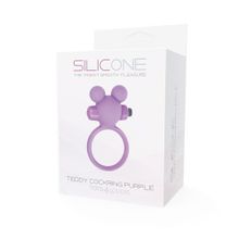 Toyz4lovers Фиолетовое эрекционное виброкольцо TEDDY COCKRING SILICONE