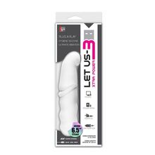 Dream Toys Белый вибромассажёр с питанием от USB LET US-B VIBRATOR WHITE - 17 см. (белый)