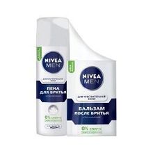 Набор для лица Nivea Men Успокаивающий пена для бритья, 200 мл+ бальзам после бритья, 100 мл