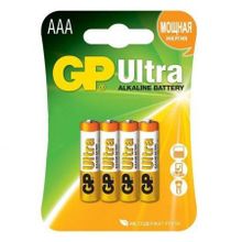 Батарейка AAA GP Ultra Alkaline LR03, 4 шт, блистер (24AU-CR4)