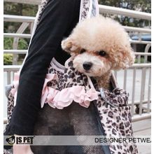 Переноска для собак IS PET текстильная леопард 39х16х30 см BG-0020