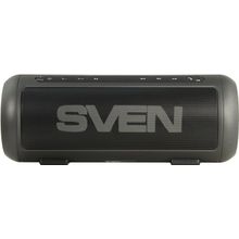 Акустическая система   SVEN PS-250BL Black (2x5W, Bluetooth,  microSD, FM, Li-Ion)