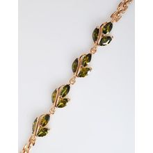 Браслет с перидотом "Большой рис"