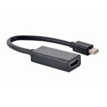 Адаптер mini DisplayPort M - HDMI 19F, 0.15 м, 4K, черный, Cablexpert (A-mDPM-HDMIF4K-01)