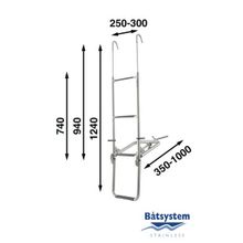 Batsystem Трап носовой Batsystem ST125 1240 x 250 - 300 мм 4 ступеньки