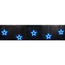 Rich LED Звезды 3*0.5 м, цвет: синий.  Прозрачный провод.