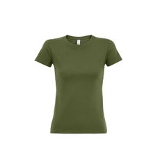Футболка женская 190, зеленый хаки - XL