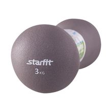 Гантель неопреновая StarFit DB-202 3 кг серая