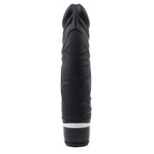 Chisa Черный вибратор-реалистик Thick Realistic Dildo - 19,5 см. (черный)