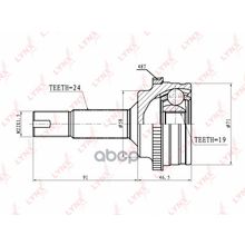 Шрус Наружный | Перед Прав Лев | LYNXauto арт. CO7541A