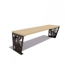 Скамейка садовая «ПАВЛИН» банкетка (1,2м)