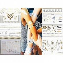 Временные татуировки Shimmer Jewelry Tattoos Metallic