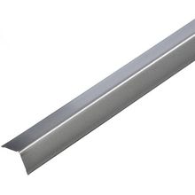 Уголок пристенный стальной 19х19мм серебристый металлик (3м)   Уголок периметральный стальной 19х19мм серебристый металлик (3м)