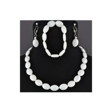 Бусики-Колечки Комплект Кахолонг "Кэтти" арт.КМП193